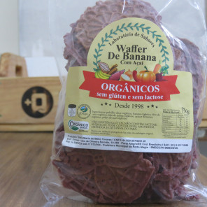 Waffer de Banana com Açaí Orgânico 150g